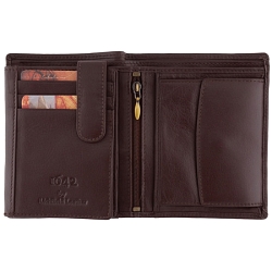 1642 Leather Two Fold Notecase Wallet with Zip Coin Pocket 1642 Leather Two Fold Notecase Wallet with Zip Coin Pocket