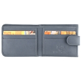 1642 Leather Two Fold Notecase Wallet with Rear Coin Pocket