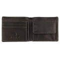 1642 Oregon Two Fold Leather Notecase / Wallet with Coin Pocket