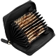 1642 Leather Zip Around Fan Style Credit Card Holder 1642 Leather Zip Around Fan Style Credit Card Holder