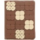 1642 Flower Applique Leather Credit Card Holder / Wallet 1642 Flower Applique Leather Credit Card Holder / Wallet