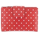 1642 Polka Medium Leather Flap Over Purse with Coin Pocket