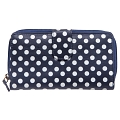 1642 Polka Large Leather Flap Over Purse with Coin Pocket