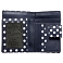1642 Polka Medium Leather Flap Over Purse with Coin Pocket 1642 Polka Medium Leather Flap Over Purse with Coin Pocket