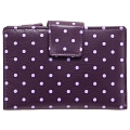 1642 Polka Medium Leather Flap Over Purse with Coin Pocket 1642 Polka Medium Leather Flap Over Purse with Coin Pocket