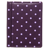1642 Polka Slim Leather Credit Card Holder / Wallet