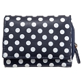 1642 Polka Small Leather Flap Over Purse with Coin Pocket