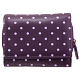 1642 Polka Small Leather Flap Over Purse with Coin Pocket