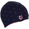 Animal Dillera Womens Reversible Pink / Navy Winter Beanie Hat