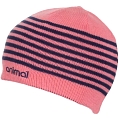 Animal Dillera Womens Reversible Pink / Navy Winter Beanie Hat