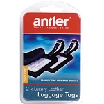 Antler 2 x Luxury Leather Luggage Identity / Security Tags