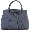 Ciccia Flower Cluster Leather Grab Bag / Handbag