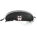 Ciccia Cat With Glasses Leather Spectacles / Glasses Case