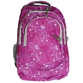 Fashion-X UK Flower Power Lilac / White Swirls Rucksack / Backpack
