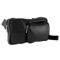Global Traveller Genuine Leather Zip Top Waist / Bum Bag Global Traveller Genuine Leather Zip Top Waist / Bum Bag