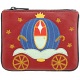 Harness Cinderellas Carriage Zip Top Applique Leather Coin Purse Harness Cinderellas Carriage Zip Top Applique Leather Coin Purse