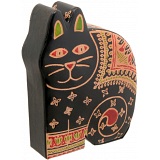 Harness Hand Painted Leather Cat Money Box