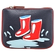 Harness Wellies and Puddles Applique Leather Coin Purse