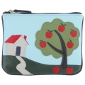 Harness Apple Tree Applique Leather Coin Purse