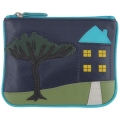 Harness Night Tree Applique Leather Coin Purse