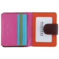 Harness Leather Rainbow Purse With Zip Around Coin Pocket