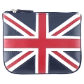 Harness Union Jack Applique Leather Coin Purse