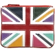 Harness Multi Colour Union Jack Applique Leather Coin Purse 2012