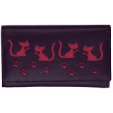 Mala Leather Poppy Cat Flap Over Leather Purse