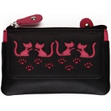Mala Leather Poppy Cat Leather Coin Purse