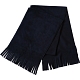 Result Dark Navy Active Fleece Woolen Winter Tassel Scarf