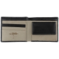 Safari Two Fold Leather Notecase / Wallet with Coin Pocket