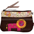 Santoro London Cotton Zoo Lion Clutch Bag / Wristlet Bag