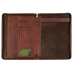 Tony Perotti Vegetale Leather Zip Around Conference Folder