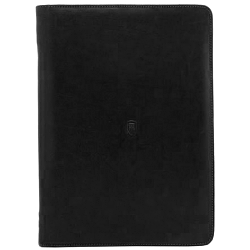 Tumble & Hide Lucera A4 Leather Zip Round Conference Folder