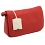Yoshi Bexley Flap Over Shoulder / Across Body Leather Handbag Red
