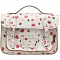 Yoshi Dewhurst Heart Print Satchel / Small Leather Work Bag