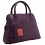 Yoshi Eaton Medium Size Dome Shaped Grab Bag / Leather Handbag Plum