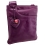 Yoshi Farringdon Across Body Leather Handbag Berry