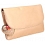 Yoshi Hampstead Flap Over Leather Clutch Bag / Evening Bag Gold
