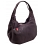 Yoshi Meehan Medium Size Leather Slouchy Shoulder Bag / Handbag Aubergine