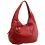 Yoshi Meehan Medium Size Leather Slouchy Shoulder Bag / Handbag Red