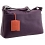 Yoshi Morden Shoulder / Across Body Leather Handbag Plum