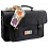 Yoshi Sedgwick Hope Springs Leather Satchel / Business Briefcase Work Bag Black