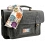 Yoshi Sedgwick Hope Springs Leather Satchel / Business Briefcase Work Bag Grey