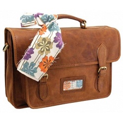 Yoshi Sedgwick Hope Springs Leather Satchel / Business Briefcase Work Bag