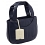 Yoshi Tilbury Mini Grab Bag / Leather Handbag Navy