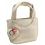 Yoshi Tilbury Mini Grab Bag / Leather Handbag Cream