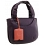 Yoshi Tilbury Mini Grab Bag / Leather Handbag Plum