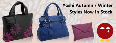 Yoshi Handbags Autumn / Winter Styles Now In Stock