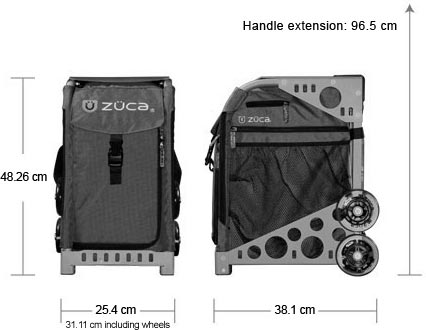 Zuca Sport Dimensions